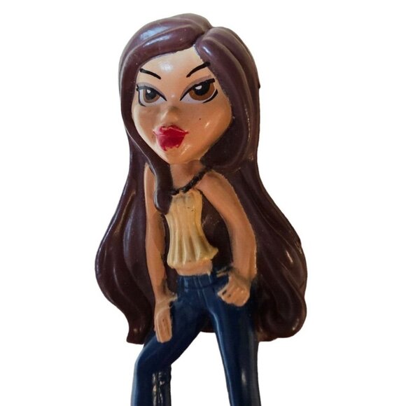 Bratz Girl MGA 3" PVC Figure Bakery Crafts Cake Topper Brunette Bell Bottoms - Picture 4 of 9